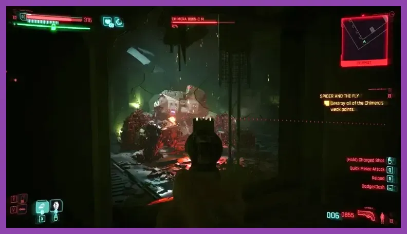 Chimera boss fight in Cyberpunk 2077 Phantom Liberty