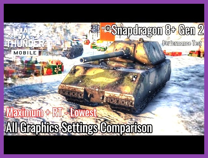 Detailed tank model in War Thunder Mobile surrounded by realistic mud and smoke effects