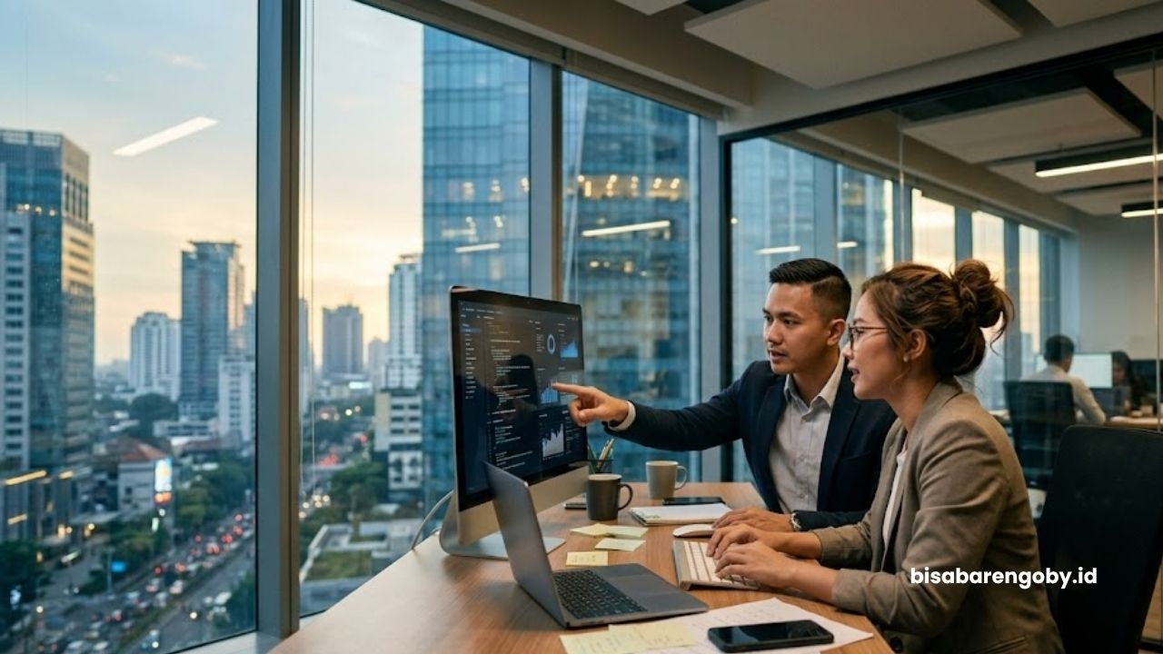 Manajer IT meninjau estimasi harga AI automation untuk perusahaan di Jakarta berbasis Claude