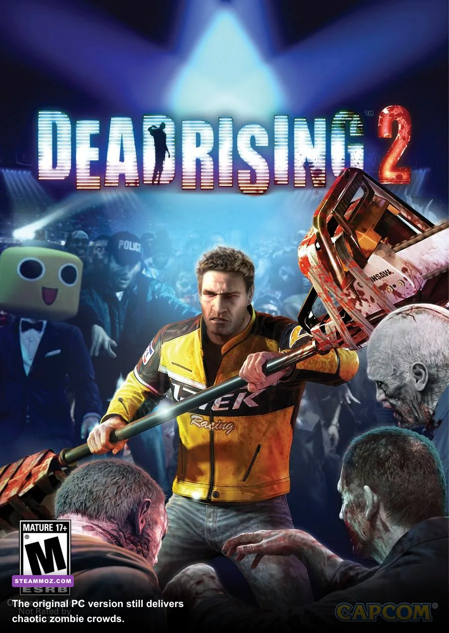 Dead Rising 2 PC gameplay showing Chuck Greene inside Fortune City