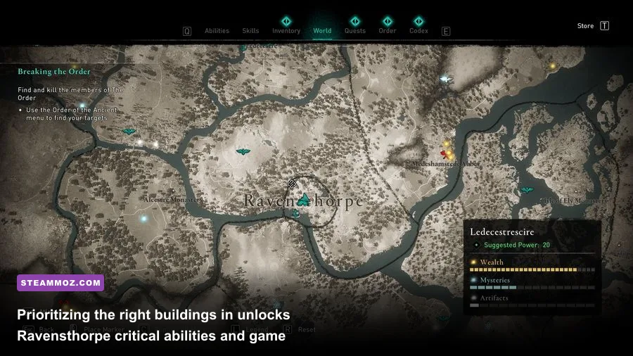 Ravensthorpe settlement expansion view in Assassin's Creed Valhalla