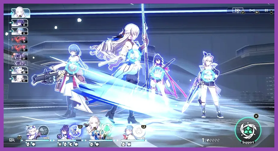 Honkai Star Rail combat gameplay displaying high damage numbers and Ultimate abilities