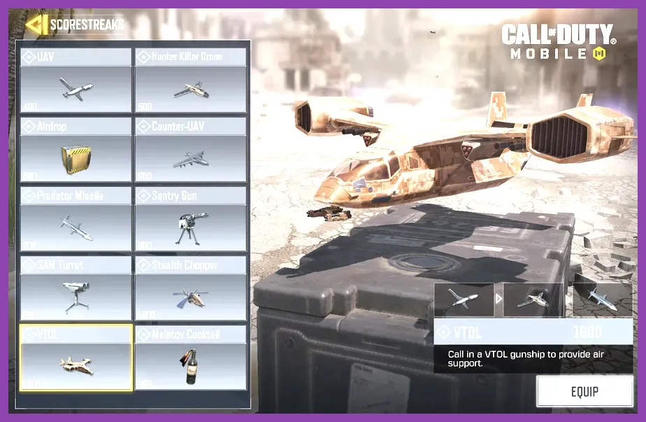 Deploying high-tier scorestreaks in Call of Duty Mobile
