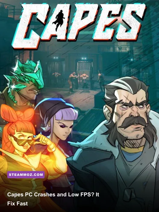 Capes superhero team fighting villains in a city on PC