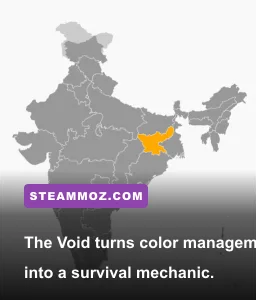 The Void showing its surreal garden, color energy, and mysterious tree