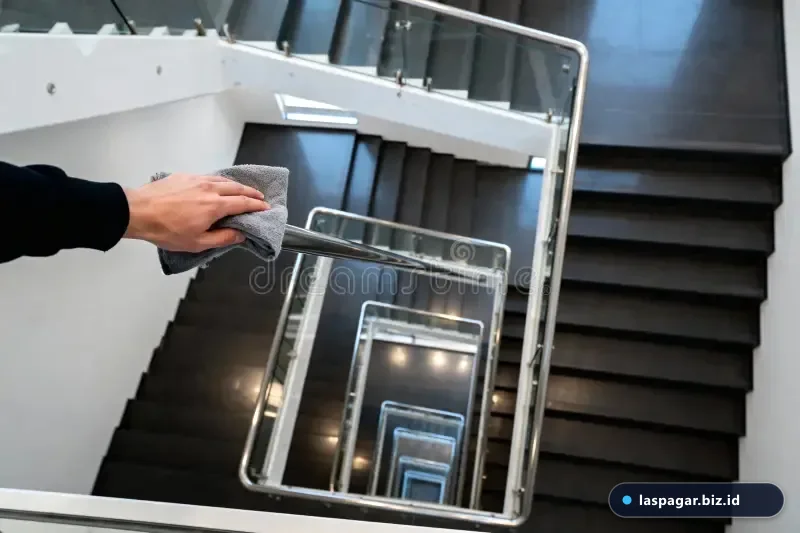 Perawatan railing tangga besi minimalis anti karat