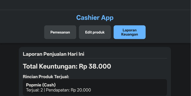 Cashier App
