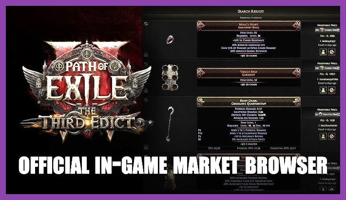 Town vendor black market buying interface in Path of Exile 2