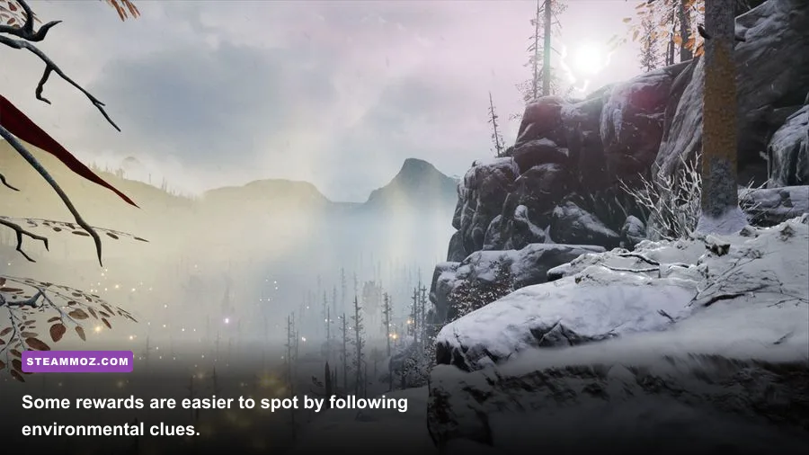 A hidden reward collectible in Chionophile