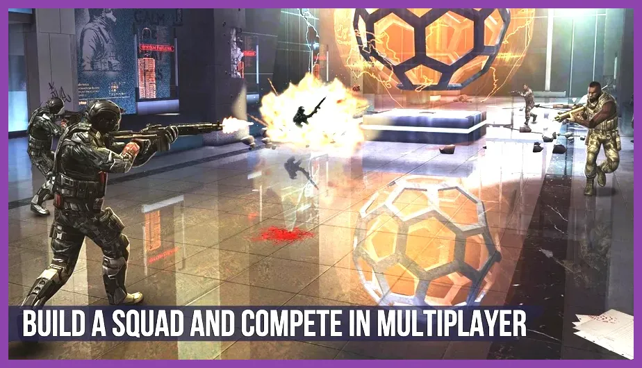 Fast-paced military combat in Modern Combat 5 on iPhone
