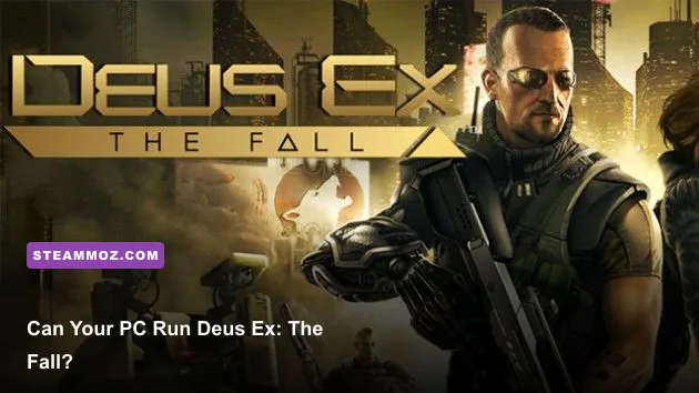 Deus Ex The Fall PC gameplay showing Ben Sax in a neon-lit cyberpunk environment