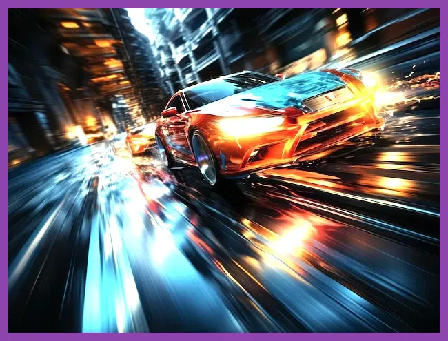 CarX Street high speed motion blur racing effect