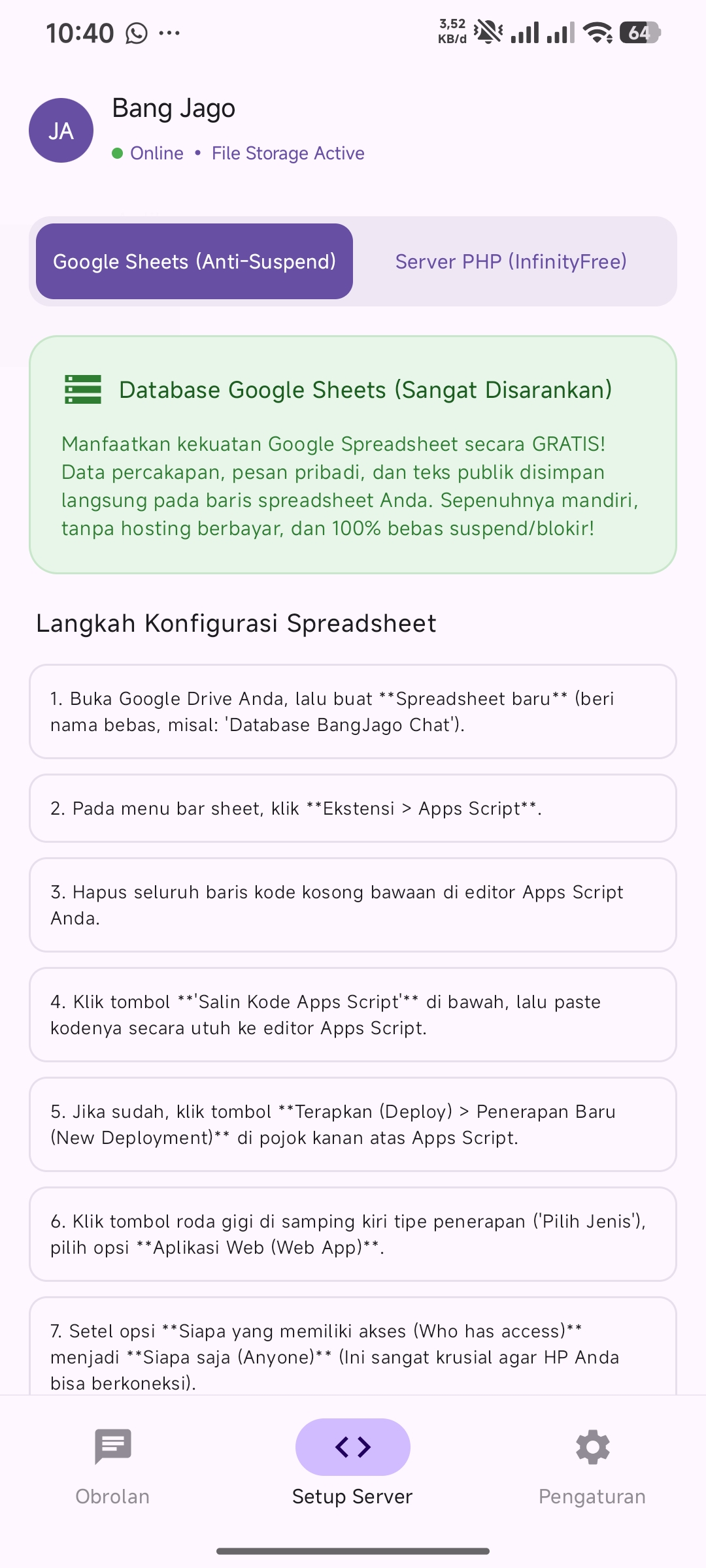 CHATING GLOBAL Screenshot