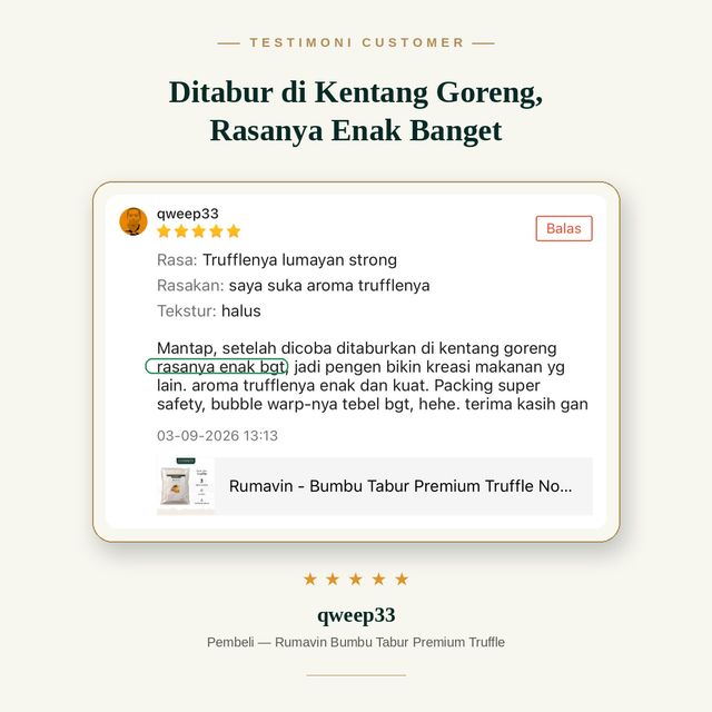 Flyer testimoni customer Rumavin 4 
