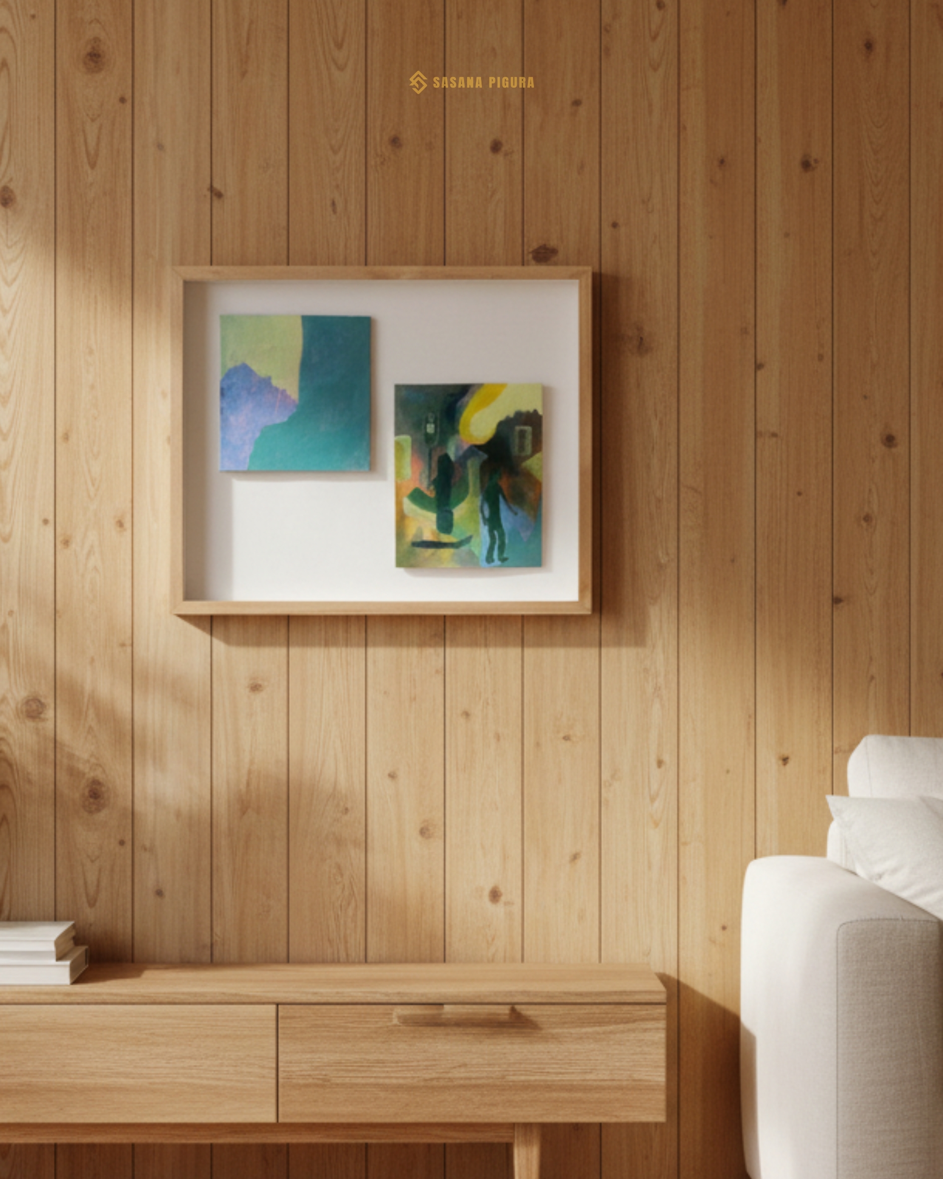 Framebox Kayu 3D