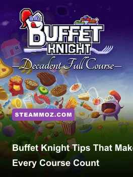 Buffet Knight Decadent Full Course knight fighting through a food-filled battlefield