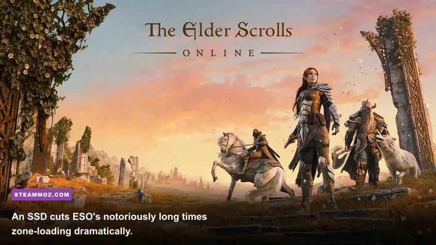 Elder Scrolls Online zone loading screen transition