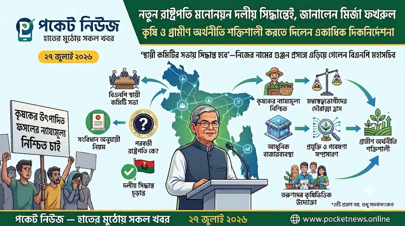 নতুন রাষ্ট্রপতি মনোনয়ন দলীয় সিদ্ধান্তেই, জানালেন মির্জা ফখরুল নতুন রাষ্ট্রপতি মনোনয়ন দলীয় সিদ্ধান্তেই, জানালেন মির্জা ফখরুল