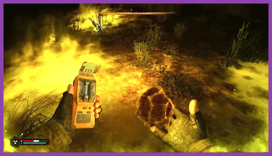 Dangerous anomaly field containing valuable Stalker 2 stash
