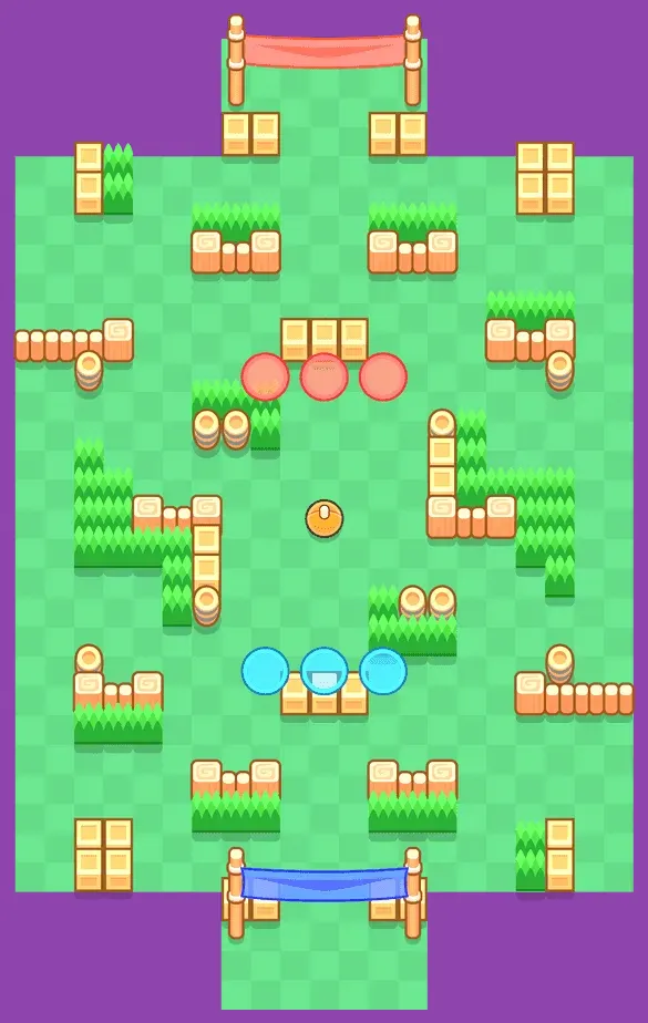 Using walls for cover while kiting the boss in Brawl Stars