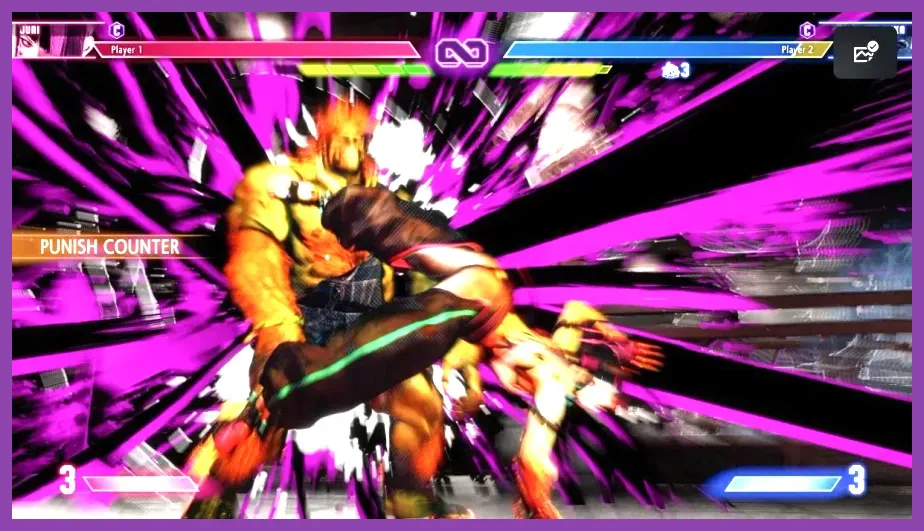 Executing a punish counter in Street Fighter 6