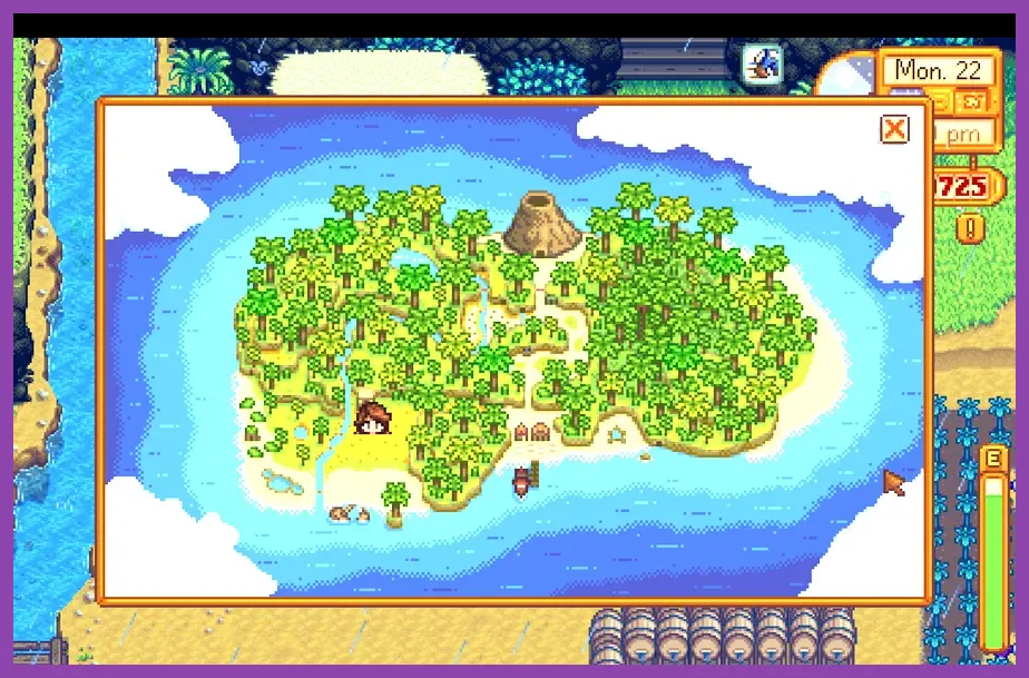 Stardew Valley Ginger Island environment rendering