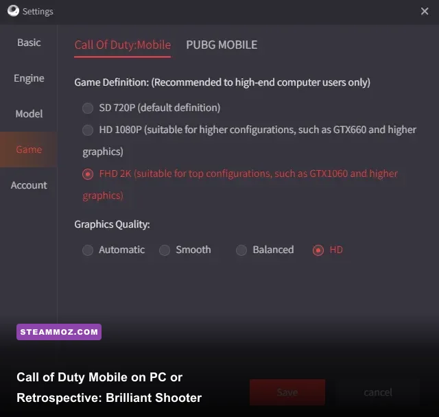 High-framerate gameplay screenshot of Call of Duty Mobile running on PC via Gameloop