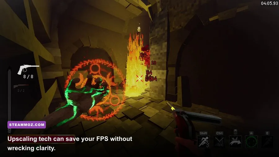 Resolution scaling settings in Blood Rush