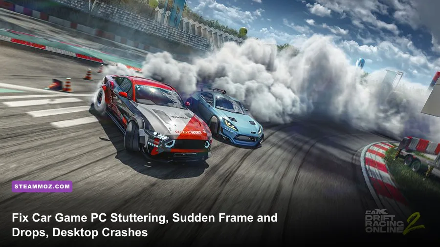 High performance sports car drifting on a race track in Car Game PC