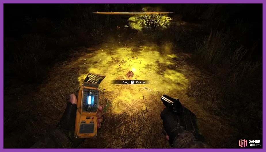 Dangerous anomaly field with high-tier artifacts in Stalker 2