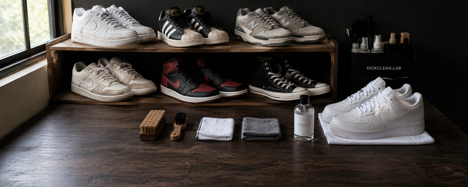 Setup cuci sepatu