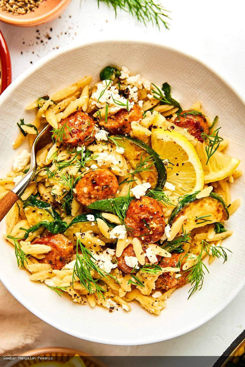 Orzo Ayam Sosis Mediterania Satu Wajan