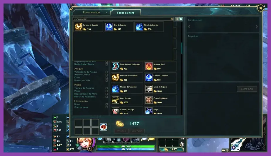 Howling Abyss item shop in League of Legends