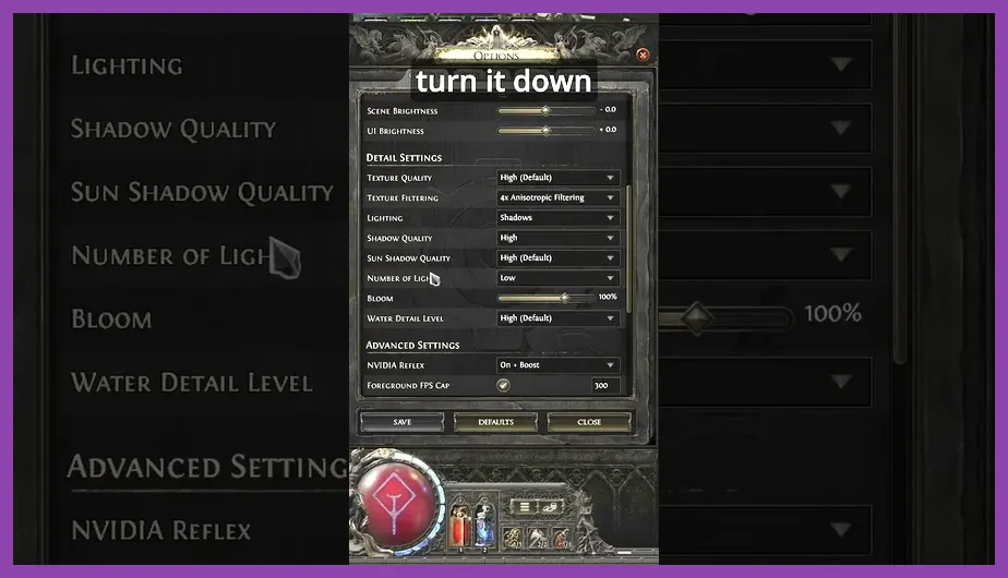 POE2 texture detail and shadow quality comparison
