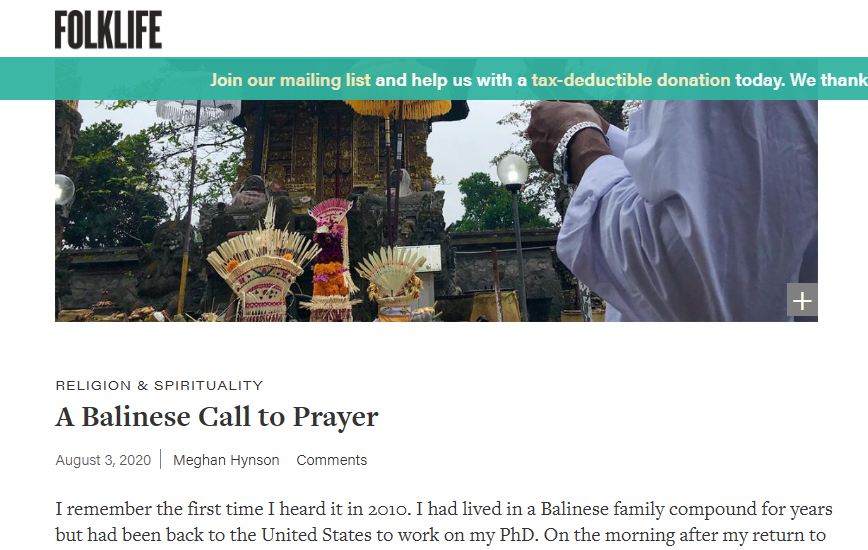 Smithsonian Folklife Cover
