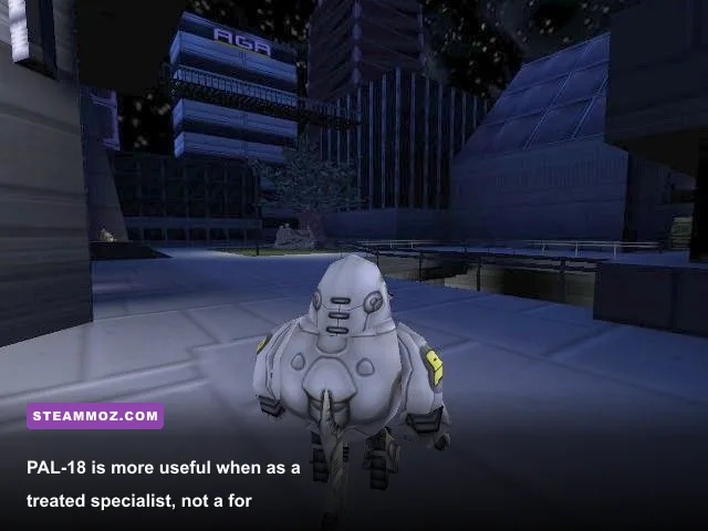 PAL-18 robot companion during Anachronox gameplay