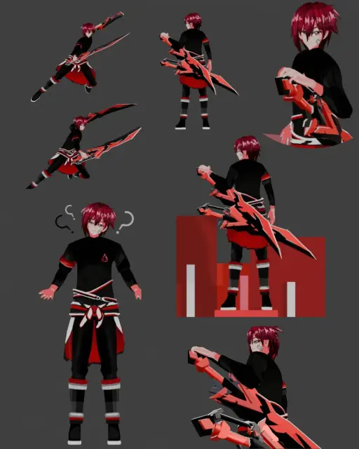 3D Character Hazuki Senjyu