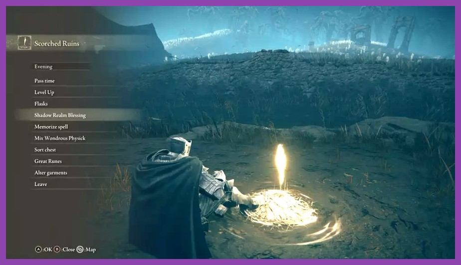 Scadutree Blessing upgrade screen in Elden Ring Shadow of the Erdtree