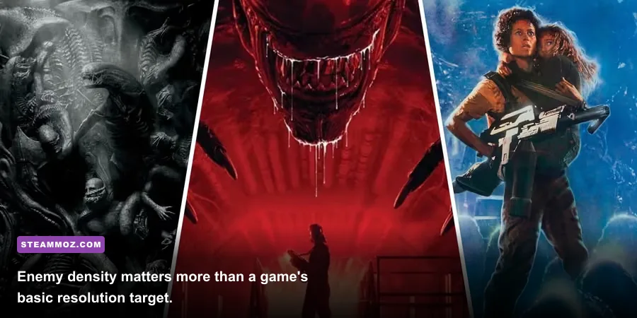 Alien Death Mob alien enemy encounter from official gameplay footage