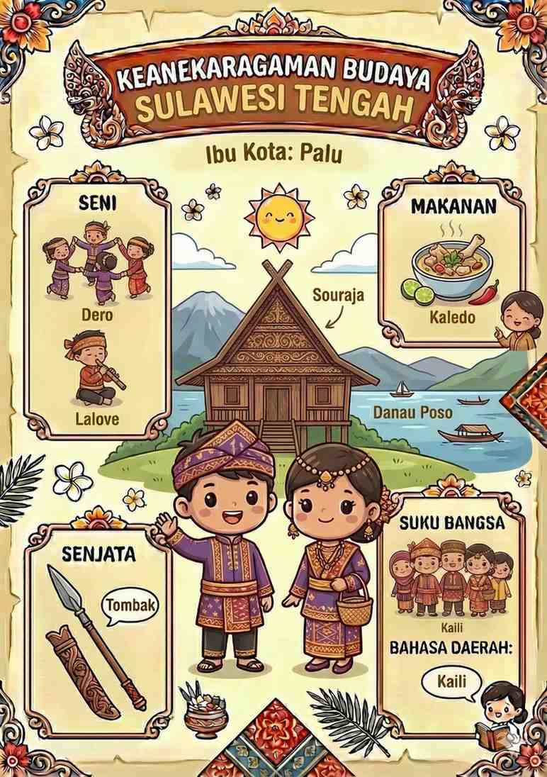 Infografis Keanekaragaman Budaya 38 Provinsi Indonesia - AeternaIlmu