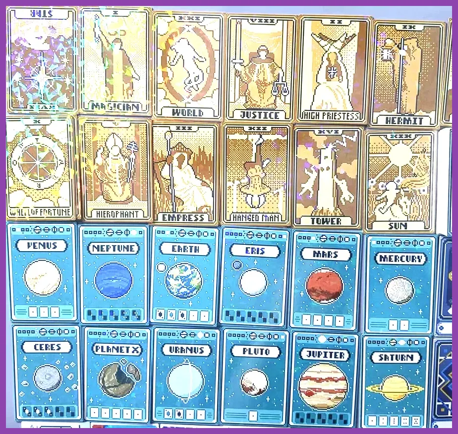 Balatro shop interface with planet and tarot cards