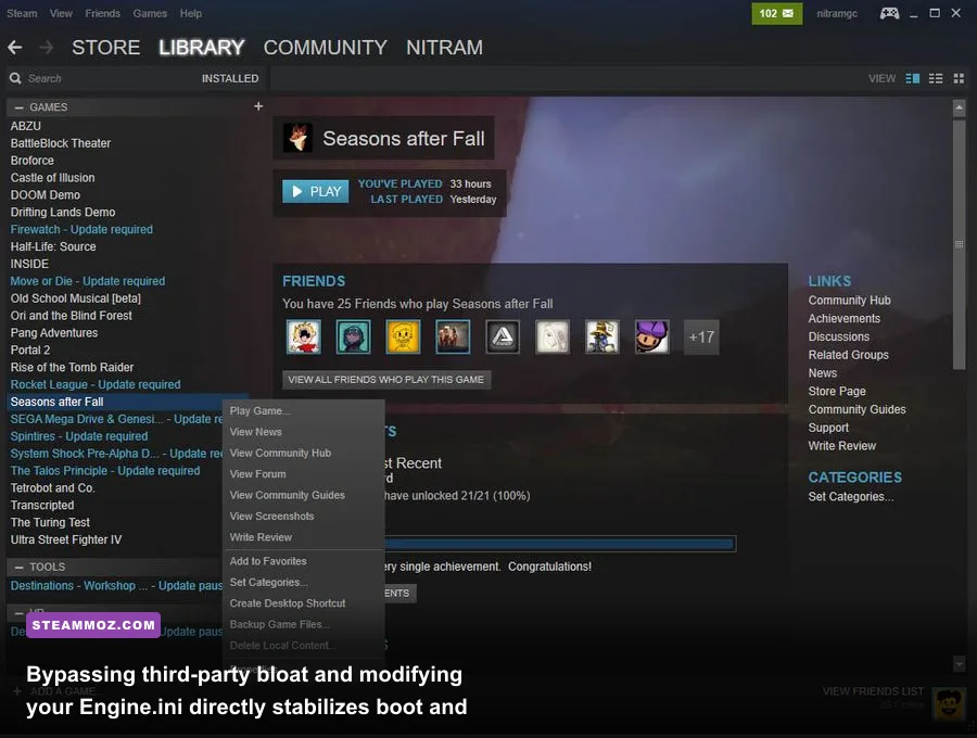 Windows file directory showing configuration files for The Quarry