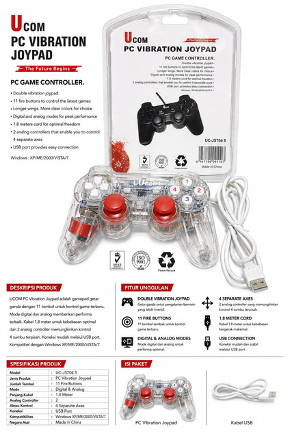 Game Pad U-COM SINGLE TRANSPARAN