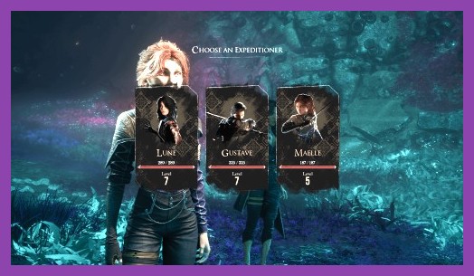 Expedition 33 weapon inventory menu showing Sunburst tier legendary blades and staff