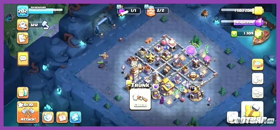 Removing obstacles like trees and bushes in Clash of Clans