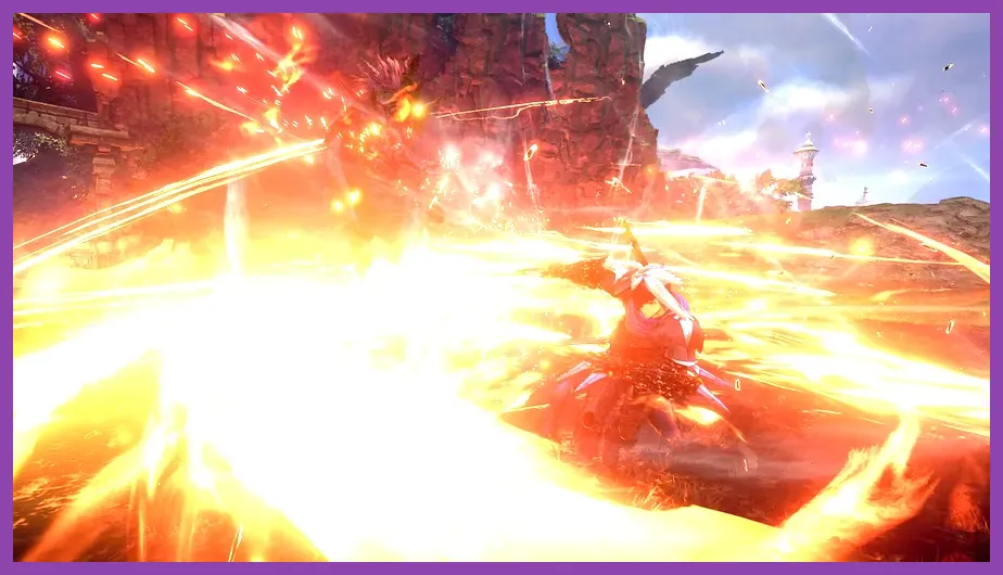 Tales of Arise Steam Deck gameplay showing Alphen using the Blazing Sword