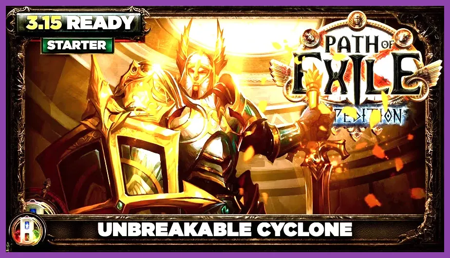 Gladiator character spinning with Cyclone skill