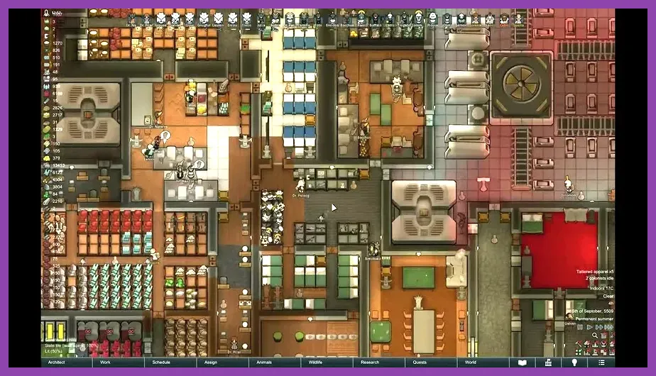 RimWorld spaceship built and ready for launch