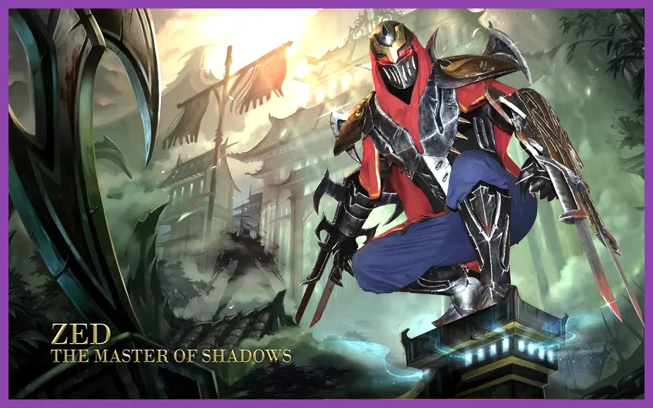 Zed the Master of Shadows in League of Legends Wild Rift