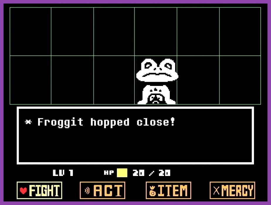 Undertale retro bullet hell combat encounter showing heart soul